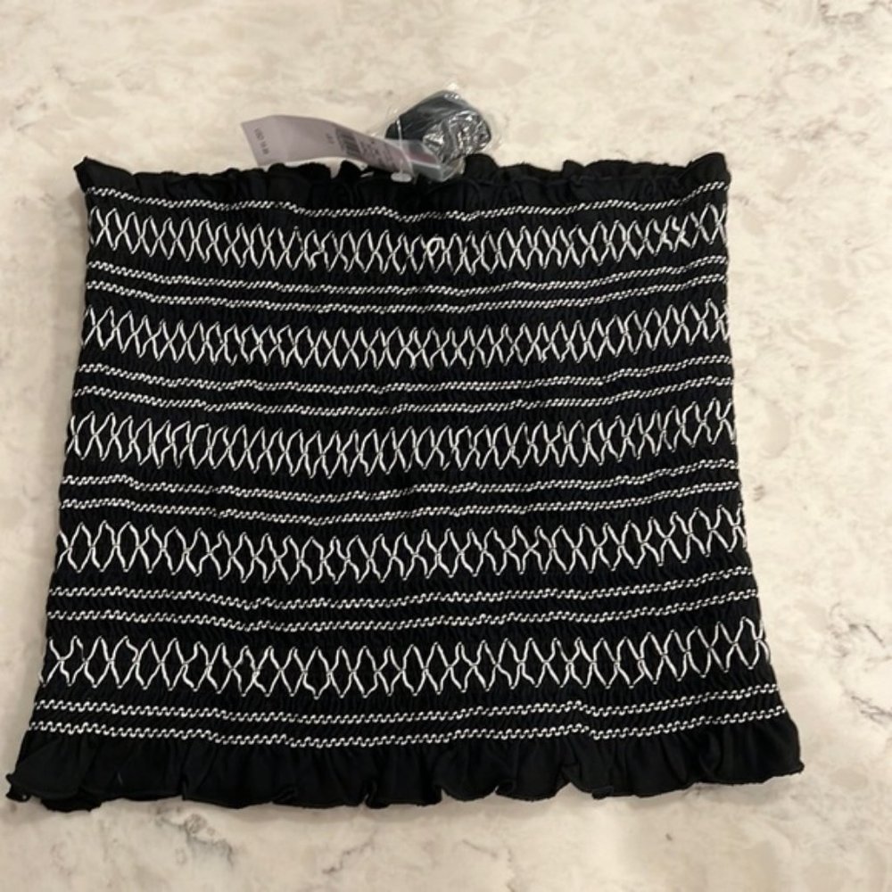 American eagle black and white bandeau new nwt